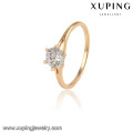 13934 Xuping simple design gold plated finger wedding rings